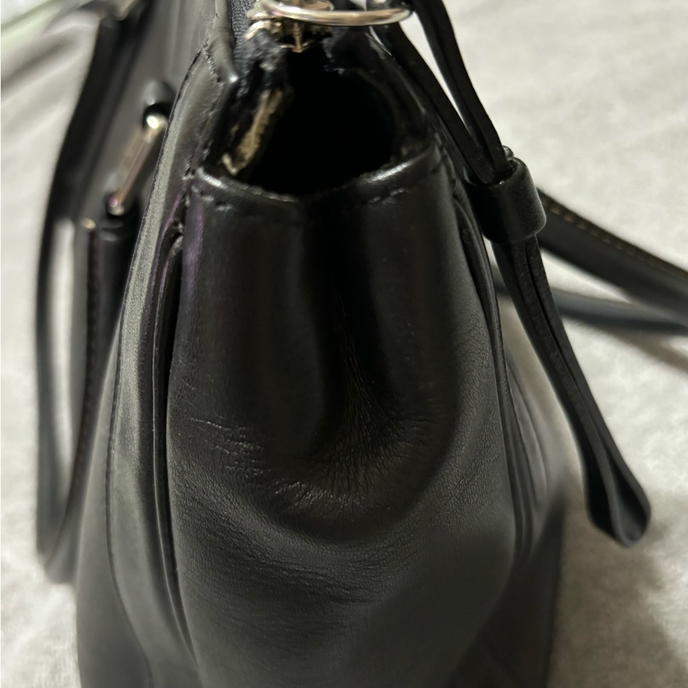 Vintage Black 9420 Coach Bonnie zip leather satchel - Picture 10 of 10